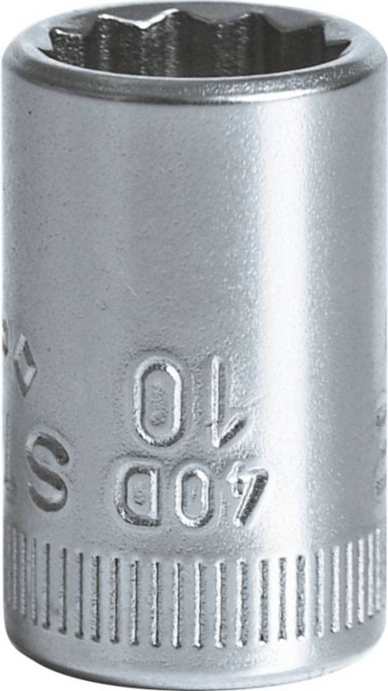 Stahlwille 01030010 40D High Performance Steel Socket, 1/4 inch Drive, 10 mm Size, 23 mm Length, Pack of 10