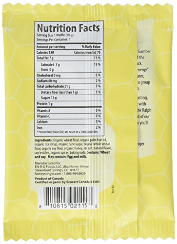 Honey Stinger Waffle Pack, Lemon, 1 ounce, pack of 16
