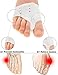 8 Pack of Bunion Corrector and Bunion Care Kit for Tailors Bunion, Hallux Valgus, Big Toe Joint Toe Separators