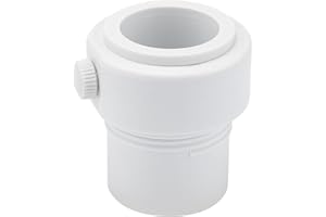 XCWT Pool Umbrella Pole Stabilizer Sleeve Adapter - Fit 1.5" & 1.35" Umbrellas Hole Holder Insert for Single-Threaded Baja Deck Pools Sleeves, Reducing Moving and Hold Umbrella in Place (White)