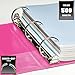 Wilson Jones Heavy Duty Round Ring Binder with Extra Durable Hinge, 2-Inch, Bright Pink (W364-44-212)