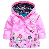 Arshiner Girl Baby Kid Waterproof Hooded Coat Jacket Outwear Raincoat Hoodies