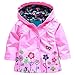 Arshiner Girl Baby Kid Waterproof Hooded Coat Jacket Outwear Raincoat Hoodies, Pink, 100 (2-3Y)