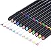 Mudder 12 Pieces Fine Point Pen Set, 0.4 mm Fine Point Markers Colored Sketch Drawing Pen Porous Fineliner Color Pen for Bullet Journaling and Note Taking, Non Bleeding