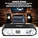 Q100 Hi-Fi Bluetooth Amplifier Wireless Audio Receiver with 24V 3A DC Adapter, 2.1 Channel Class D Stereo Audio Amp, Mini Home Theater Power Speaker Amp, 80W+40Wx2 Digital Bass Amp, Dual DSP (Black)thumb 3