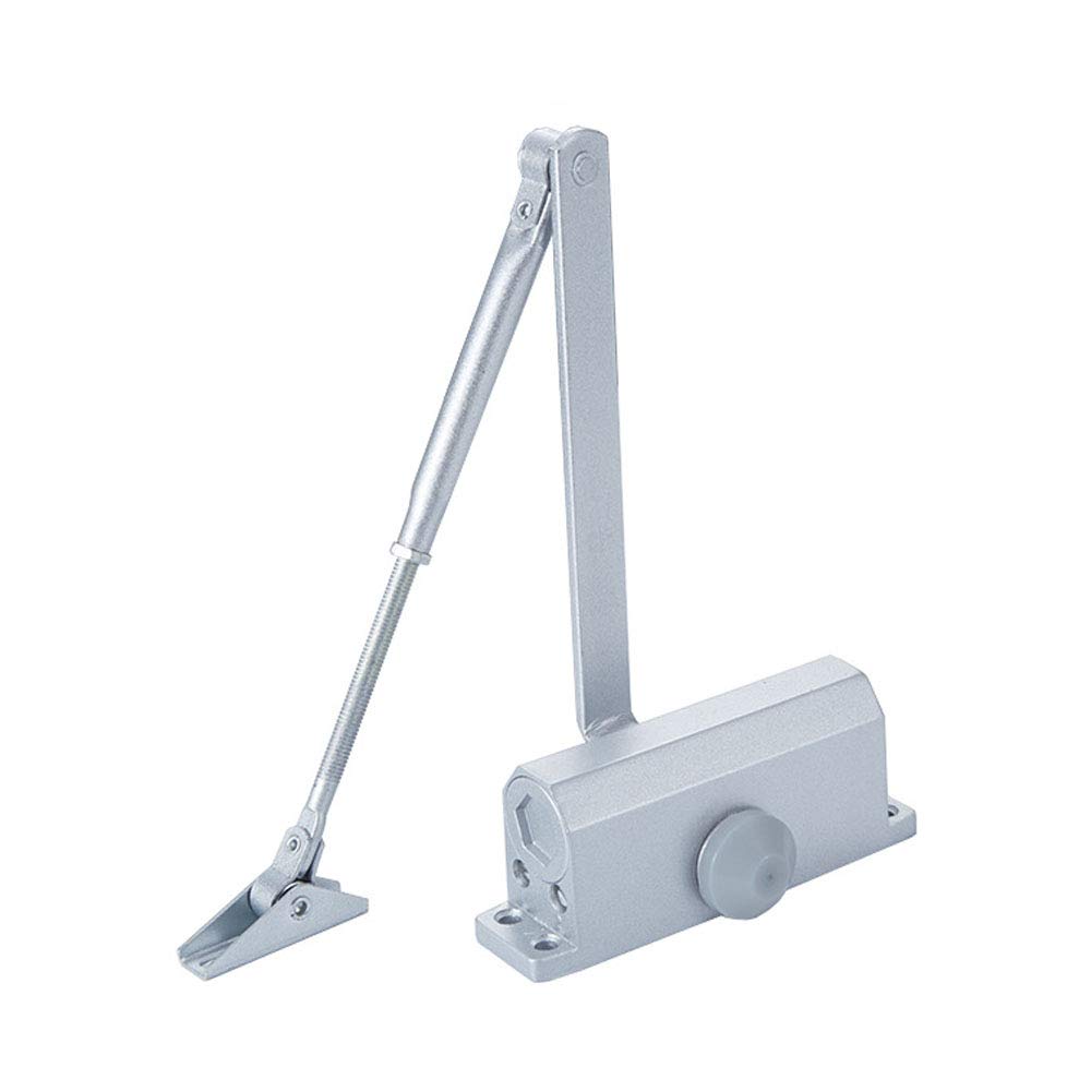 NUZAMAS Overhead Door Closer, Automatic Hydraulic Operated, Fire Door Closer, Heavy Duty Adjustable, for 450-950mm Door, 25-45kg, Max Open 105 Degree