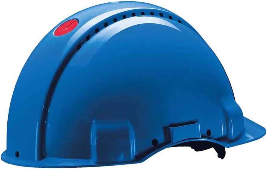 3M Hard Hat, Uvicator, Ratchet, Ventilated, Blue, G3000NUV-BB