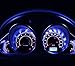 YITAMOTOR 20 X T5 3-SMD Dash Gauge Instrument Side Blue LED Bulbs Light 74 17 18 37