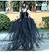 Black Tulle Roll Spool 6 Inch x 100 Yards for Tulle Decoration