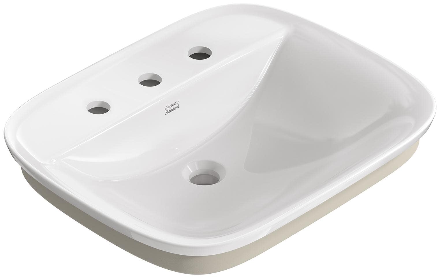Photo 1 of **DIRT**American Standard 1721008.020 Aspirations 8-Inch Drop-In Bathroom Sink, White