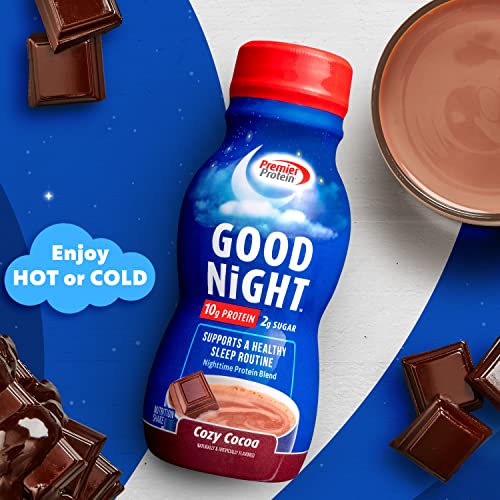 Premier Protein Good Night Protein Shake, Cozy Cocoa, 10g Protein, 2g