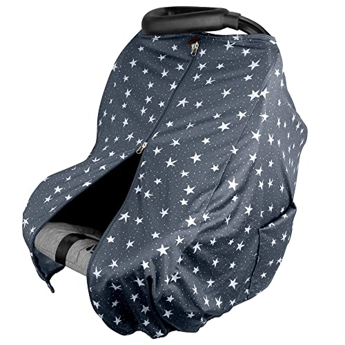 JJ Cole DreamGuard Packable Car Seat Canopy - Breathable and Adjustable Infant…