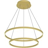 Kuzco Lighting CH87832-BG Cerchio - 138W LED Chandelier-1.5 Inches Tall and 31.5 Inches Wide, Finish Color: Brushed Gold