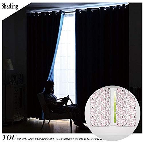 Yoliyana Paris Window Curtains Valentines Day Theme With Eiffel