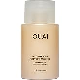 OUAI Medium Shampoo Travel Size - Hydrating Shampoo with Coconut Oil, Babassu, Kumquat Extract & Keratin - Strengthens, Nourishes & Adds Shine - Paraben & Sulfate Free Hair Care Products (3 Oz)