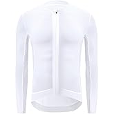 RideYouLai Cycling Jersey Men Long Sleeve Full Zip Bike Jersey Reflective with 4 Pocket