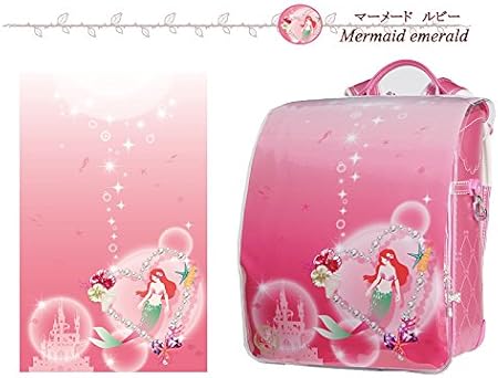 Amazon Co Jp デコらん ランドセルカバー 女の子 マーメード ルビー 人魚姫 反射 ビニール カバー 小学生 新一年生 入学準備 入学祝い 日本製 おもちゃ