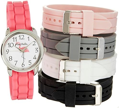 Bay Studio 5-Pc. Flamingo Silicone Strap Watch Set One Size Multi