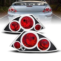AmeriLite Black Replacement Brake Taillights Set