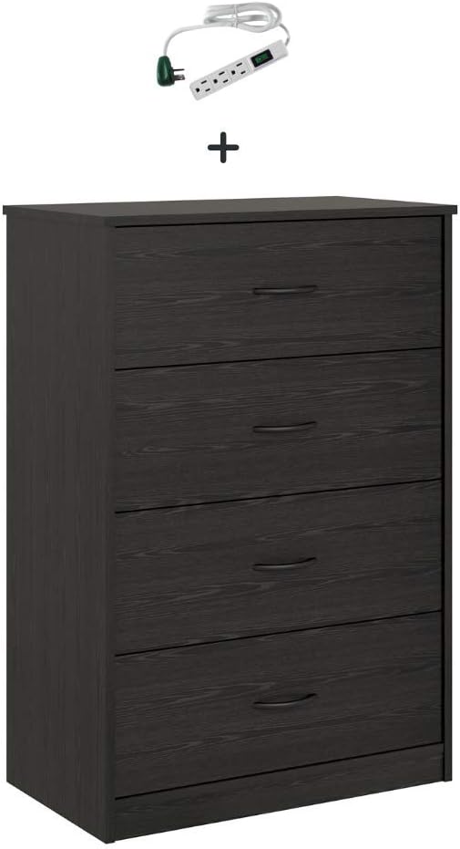 6 Drawer Black Oak Free Bundle Mainstays Drawer Dresser Home Kitchen Furniture