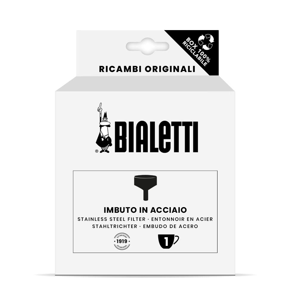 Bialetti Spare Parts, Includes 1 Funnel Filter, Compatible with Venus, Kitty, Musa (1 Cup)