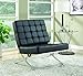 Coaster Home Furnishings Accent Chair, Black/Black