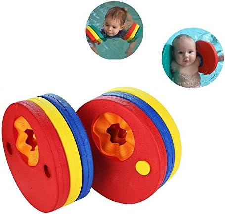 Eamall Swim Floats For Kids, Swimming Training Equipment Swim Arm Bands Floats Discs For Kids Toddlers Boys Girls - 1 Pair 6 Pieces