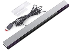 Sensor Bar ForWII, Replacement Wired IR Sensor Bar Receiver for NintendoWii U Motion Plus Console with Stable Stand, Motion S