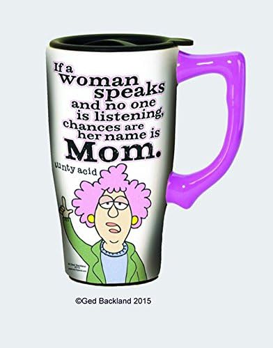 Name is Mom Ceramic Travel Mug Coffee Hot Drinks Gift Spoontiques