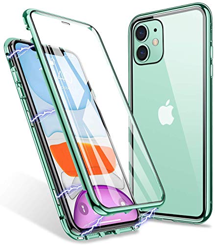 Ytm Yan Compatible With Iphong Iphone 11 Case Magnetic Metal Frame Front And Back Tempered Glass Full Screen Coverage One Piece Design Flip Cover Pricepulse
