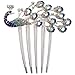 SODIAL(R) Lovely Vintage Jewelry Crystal Peacock Hair Clips for hair clip Beauty Tools