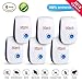 Pest control ultrasonic repellent [2018 UPGRADED]| Ultrasonic Pest Repeller, Electronic Mice Repellent, Mosquitoes, Mice, Ants, Rats, Roaches, Spiders, Bugs, Flies, Rodents, Human & Pet Safe [6 pack]