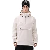 HIGH EXPERIENCE Ski Hoodie Snowboard Pullover Jacket Snow Anarok Baggy Waterproof Windproof Insulated for Women Men