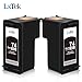 LxTek Remanufactured Ink Cartridgefor Replacement for HP 74XL (2 Black) for CB336WN for HP Deskjet D4260 D4280 D4360, Officejet J5725 J5730 J5740 J5750,Photosmart C4200 C4250 Printer, High Yield