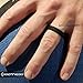 Silicone Wedding Ring for Men and Women Black 6mm - Size 10 Rubber Wedding Rings Band - Ideal Athletic Husband Gifts from Wife - Enhanced Style, Safety, Comfort for Gym, Work, Sports, Travels