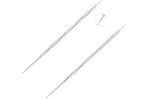 Aumeo G23 Titanium Threadless Piercing Taper 14G 16G 18G Piercing Insertion Pin Taper for Nose Lip Monroe Ear Tragus Helix Push in Body Piercing Stretching Kit Assistant Tool