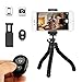 iPhone Tripod,YoYo Stand Holder,Octopus Style Portable and Adjustable with Bluetooth Remote and Universal Clip,Tripod for Android & iOS Phone,Camera (Black)