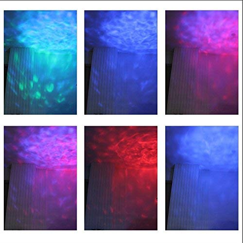 KOOT Water Wave Light Projector, 10 Multi Colors Christmas Halloween Outdoor Garden Light Water Effect or Flame Fire Effect Waterproof with Remote for Landscape Party Wedding Holiday - Thumbnail 2