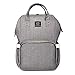 Land Baby Diaper Bag Backpack - Multi-Function Waterproof Maternity Travel Nappy Bags for Baby Care - Large Capacity, Durable and Stylish (Grey)