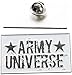 Army Universe Woodland Camouflage Short Sleeve T-Shirt + Pin - Size Small (33