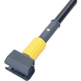 KeFanta Metal Mop Handle Commercial Heavy Duty,58" Industrial Mop Stick | Jaw Clamp,Wet Gripper Mops Head Replacement Holder for Floor Cleaning
