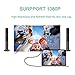 USB-C to DVI Cable 6ft/1.8m, Smolink USB Type C/Thunderbolt 3 to DVI-D Adapter Cable 1080P for 2017/2016 MacBook Pro, 2017iMac, Samsung Galaxy S8/S8+, ChromeBook Pixel