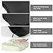 GUGULE New Enhanced Design Butterfly-Shaped Coccyx Seat Cushion,Non-Slip Foam Comfort Orthopedic Coccyx Wedge Pillow for Tailbone Pain and Injury (Black)