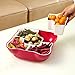 Home and Above Creative Multi Sectional Snack Serving Tray Set with Lid, BPA Free, Can Hold Dried Fruits, Nuts, Candies and More