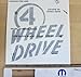 Jeep Wrangler Willys Wheeler 4 WHEEL DRIVE Sticker Decal Emblem Mopar OEM