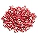 Ginsco 110pcs Female Red 22-18 Gauge Nylon Fully-Insulated Quick Disconnects Wiring Spade Wire Connector Crimp Terminal