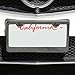 Circle Cool One Black Chrome Stainless Steel License Plate Frame Holder Front Or Rear Bracket Laser Engrave Fit Jaguar with Logo Aluminum Screw Cap