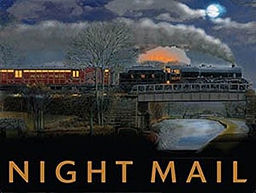 Night Mail small steel sign 200mm x 150mm (og)