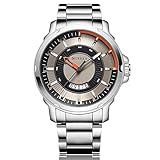 CURREN Original Men's Sports Waterproof Stainless steel Wrist Watch Good Quality 8229 Silver Black
