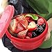 ME.FAN Silicone Collapsible Bowls - Silicone Folding Travel Bowl with Lids - Expandable Food Storage Containers Set - Portable, [27oz]